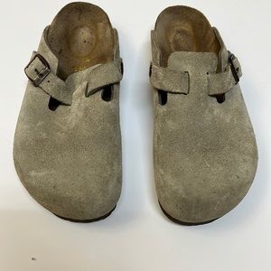 Women’s Boston Birkenstock, tan, size 35